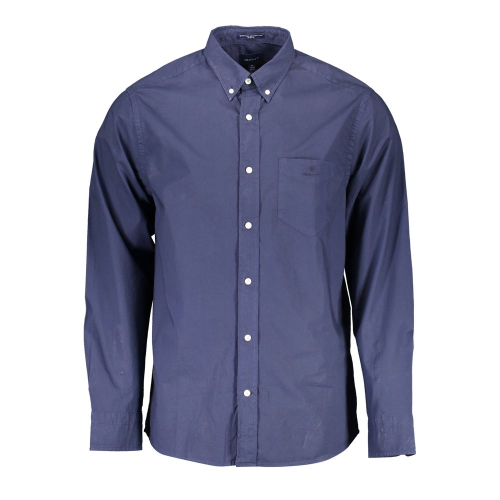 Gant Blue Cotton Men Shirt