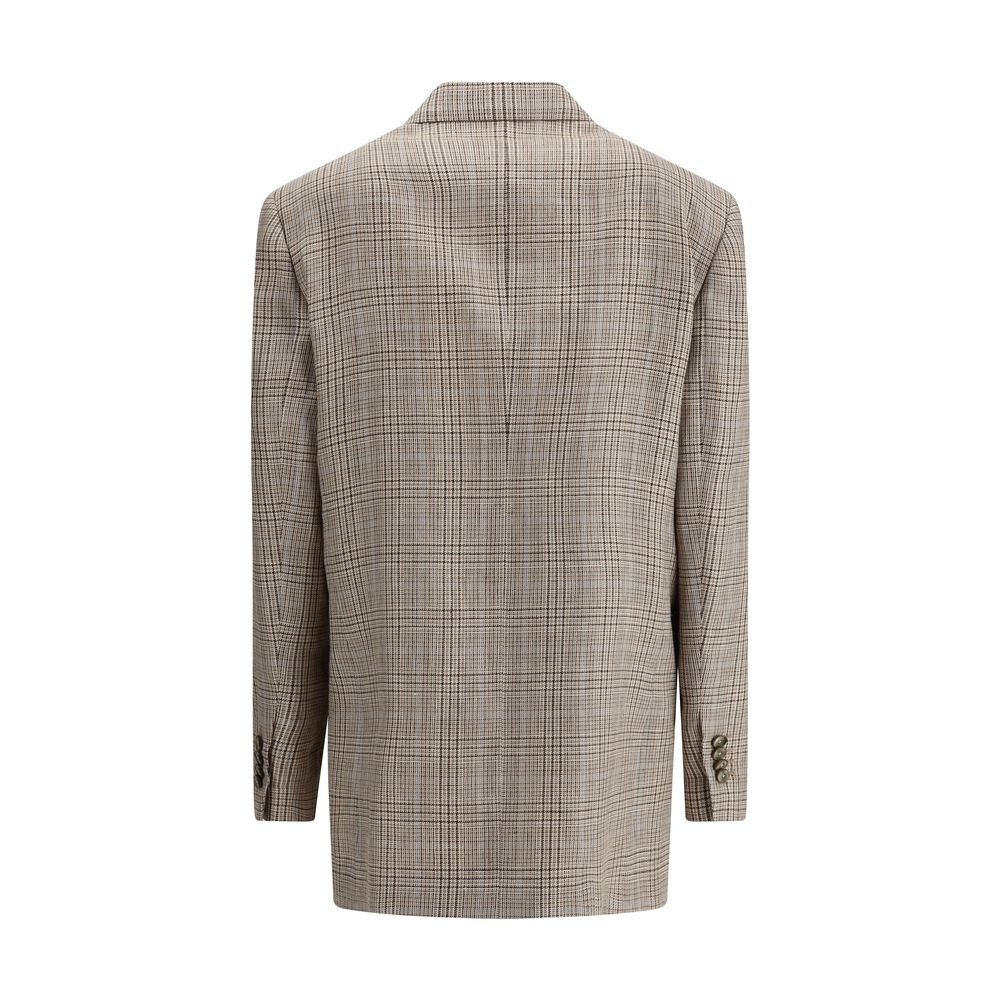 Lardini Prince de Wales double-breasted Blazer