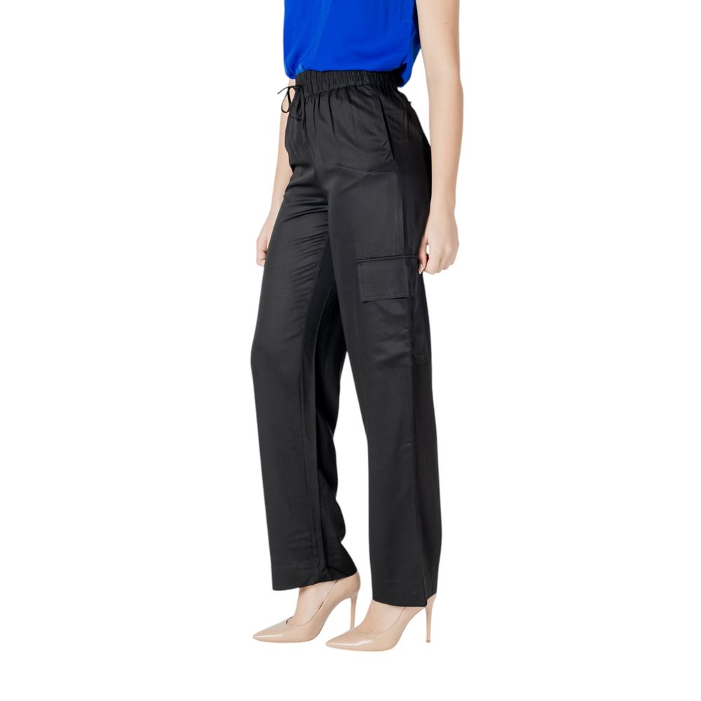 Calvin Klein Jeans Black Viscose Jeans & Pant