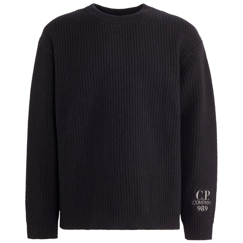 C.P. Company Black Wool Men Sweater