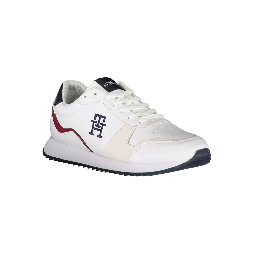 Tommy Hilfiger White Polyester Sneaker - EU44/US11