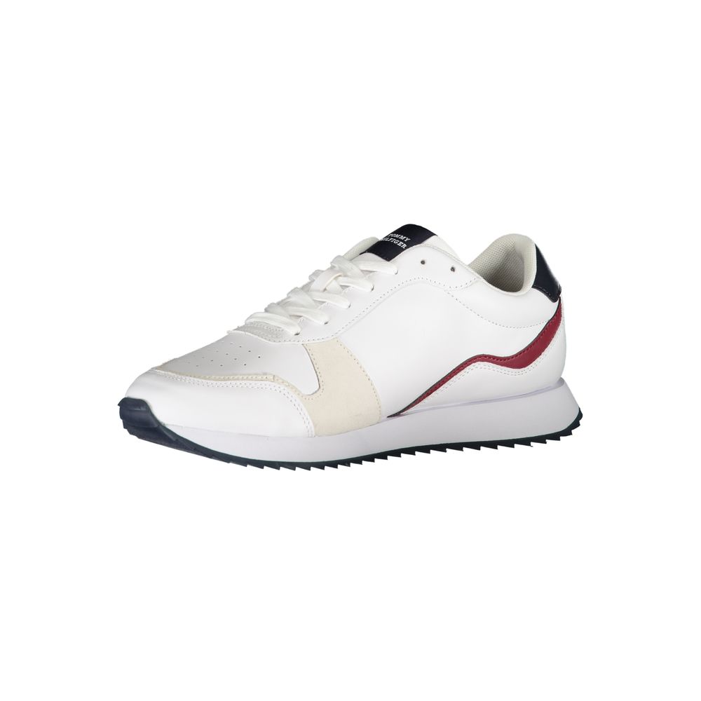 Tommy Hilfiger White Polyester Sneaker - EU44/US11