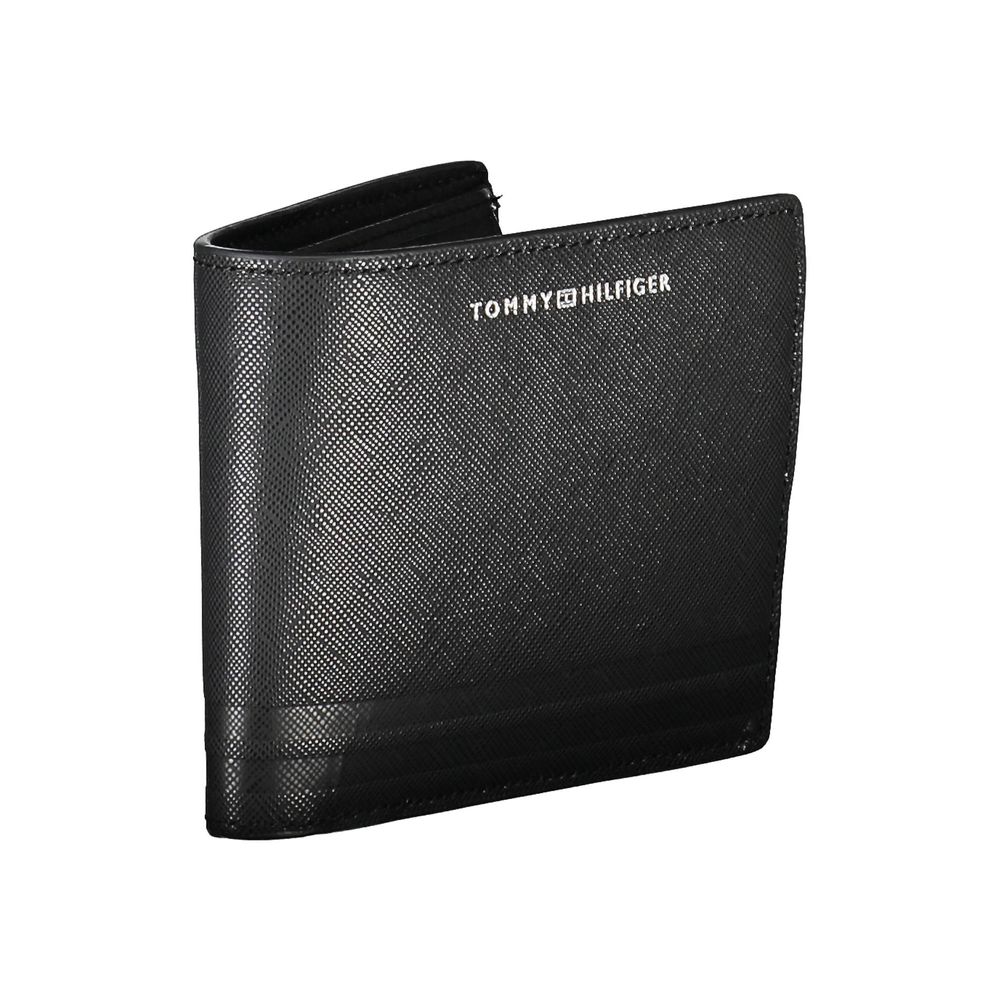 Tommy Hilfiger Black Leather Men Wallet