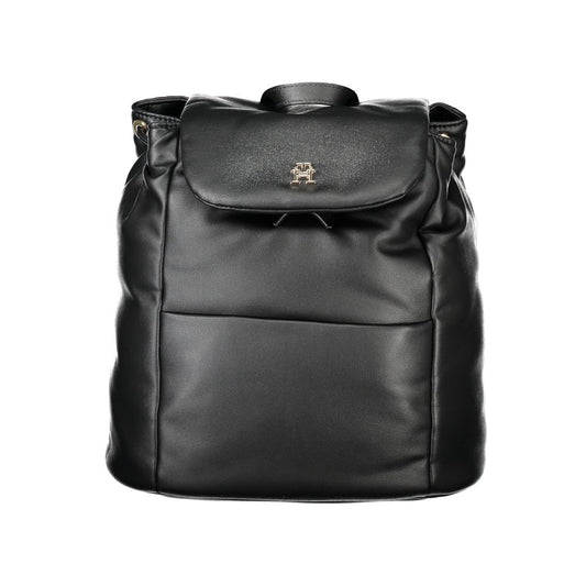 Tommy Hilfiger Black Polyester Women Backpack