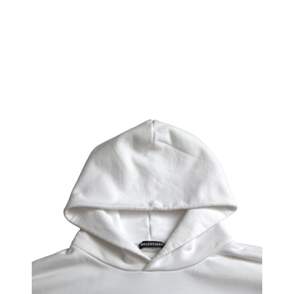 Balenciaga White Cotton Material Sweater