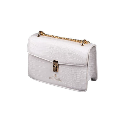 Egon Von Furstenberg White Synthetic Material Crossbody Bag