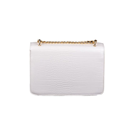 Egon Von Furstenberg White Synthetic Material Crossbody Bag