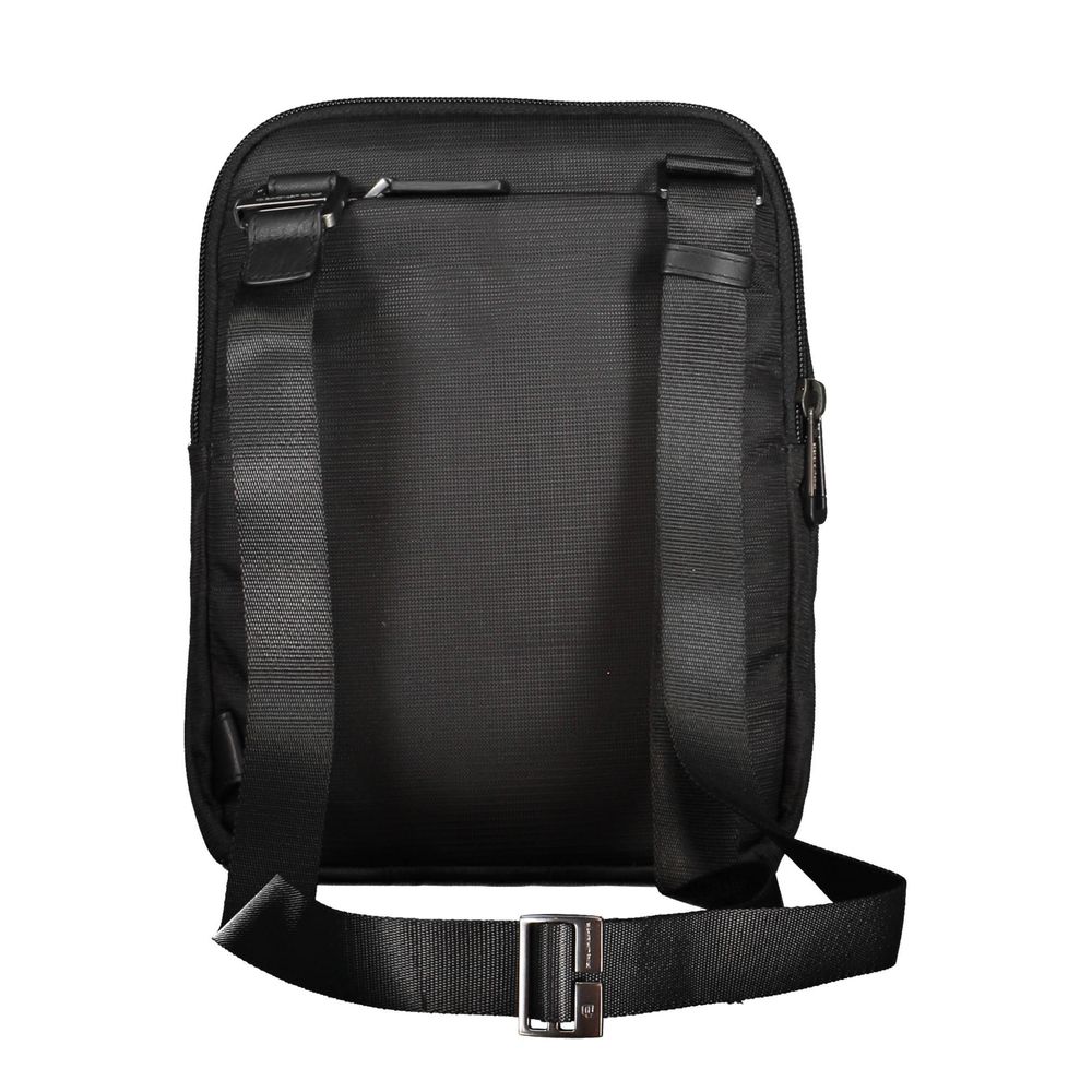 Piquadro Black RPET Men Shoulder Bag