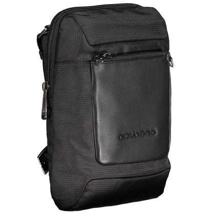 Piquadro Black RPET Men Shoulder Bag