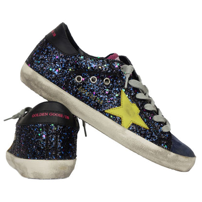 Golden Goose Blue Leather Sneaker