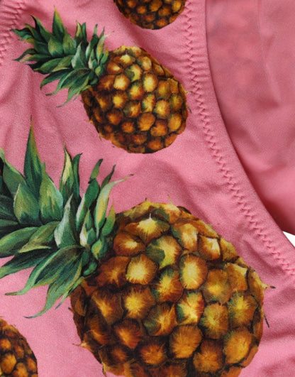 Dolce & Gabbana Pink Pineapple Swimsuit Bikini Bottom Swimwear - IT2 | S