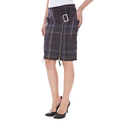 Datch Blue Polyester Skirt - W27