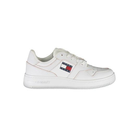 Tommy Hilfiger White Leather Women Sneaker - EU37/US7