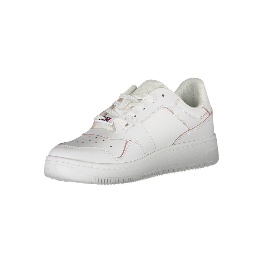 Tommy Hilfiger White Leather Women Sneaker - EU37/US7