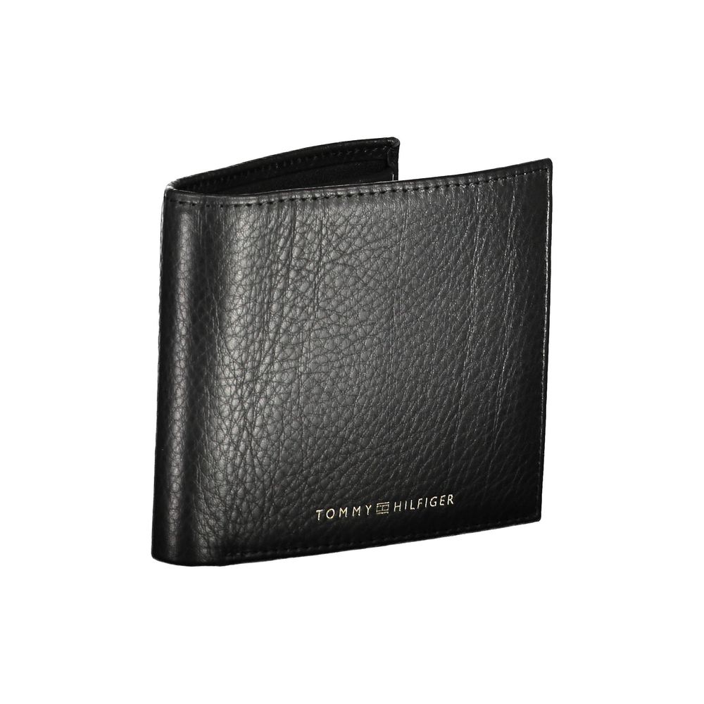 Tommy Hilfiger Black Leather Men Wallet