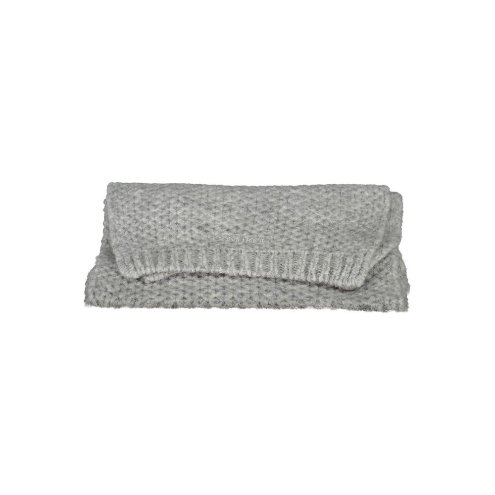 Calvin Klein Gray Alpaca Women Scarf