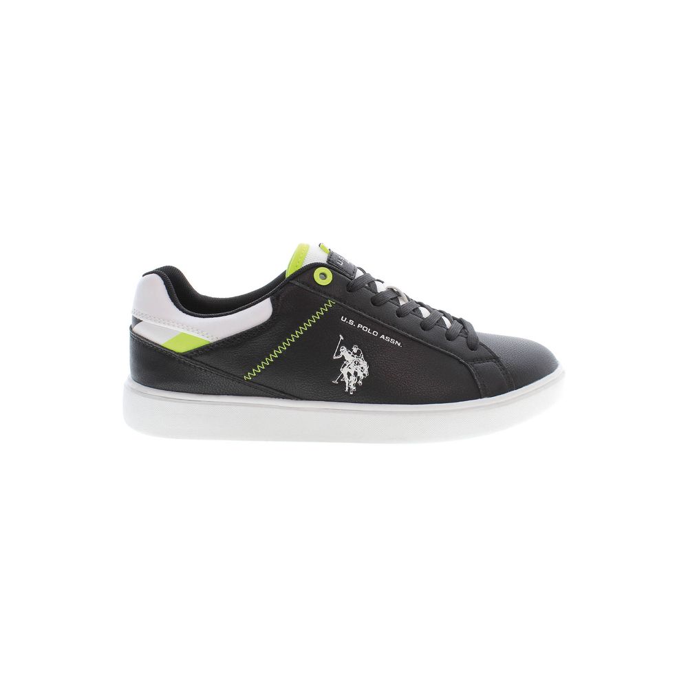 U.S. POLO ASSN. Black Polyester Men Sneaker - EU42/US9