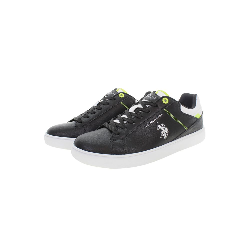 U.S. POLO ASSN. Black Polyester Men Sneaker - EU42/US9