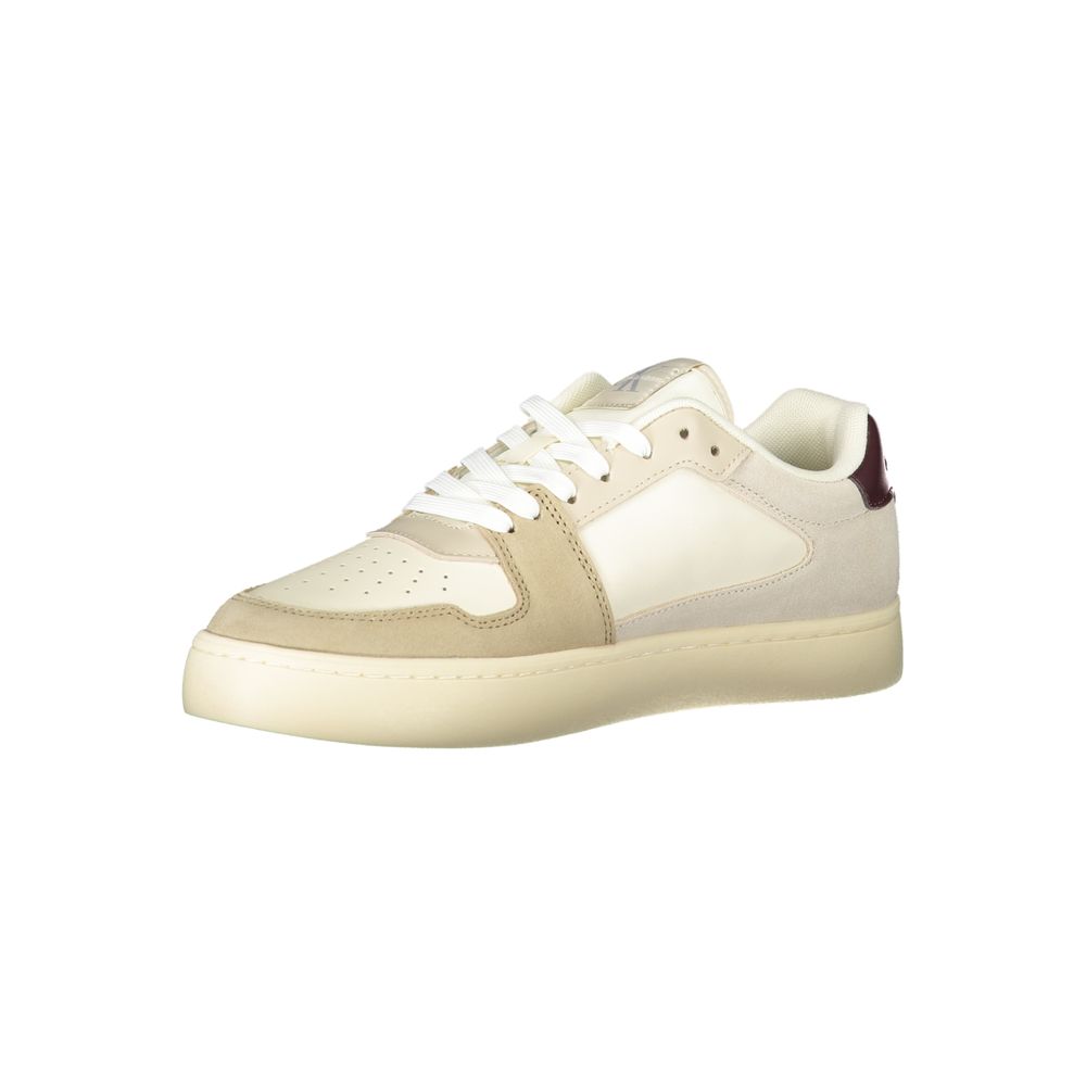 Calvin Klein Beige Polyester Men Sneaker