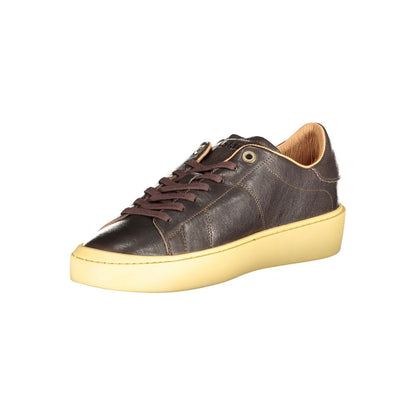 Blauer Brown Leather Men Sneaker