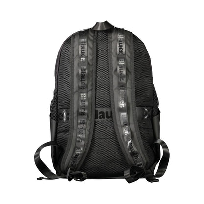 Blauer Black Polyester Men Backpack