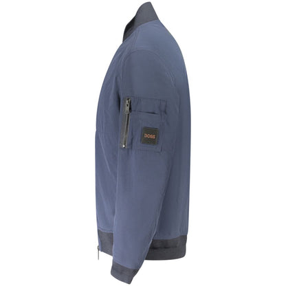 Hugo Boss Blue Polyamide Men Jacket