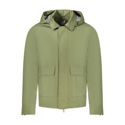 K-WAY Green Linen Men Jacket