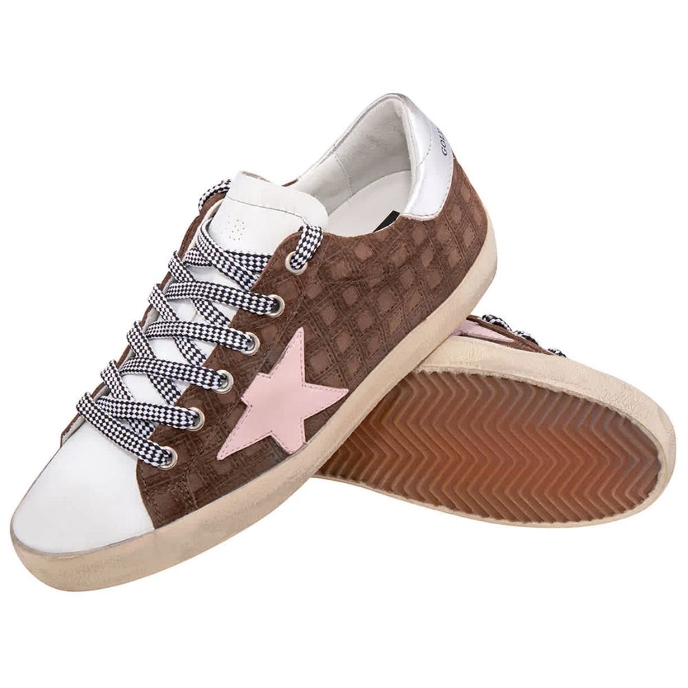 Golden Goose Brown Leather Di Calfskin Sneaker - EU39/US9