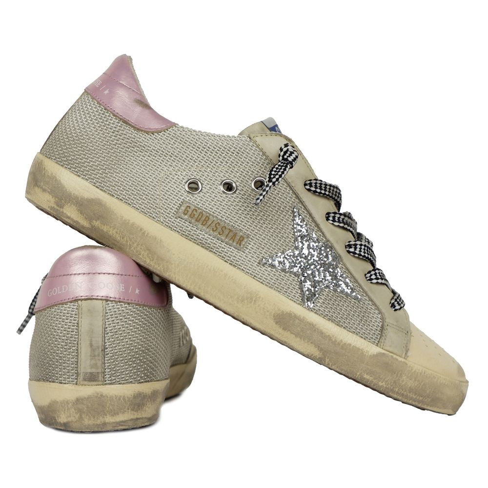 Golden Goose Gray Leather Di Calfskin Sneaker - EU39/US9