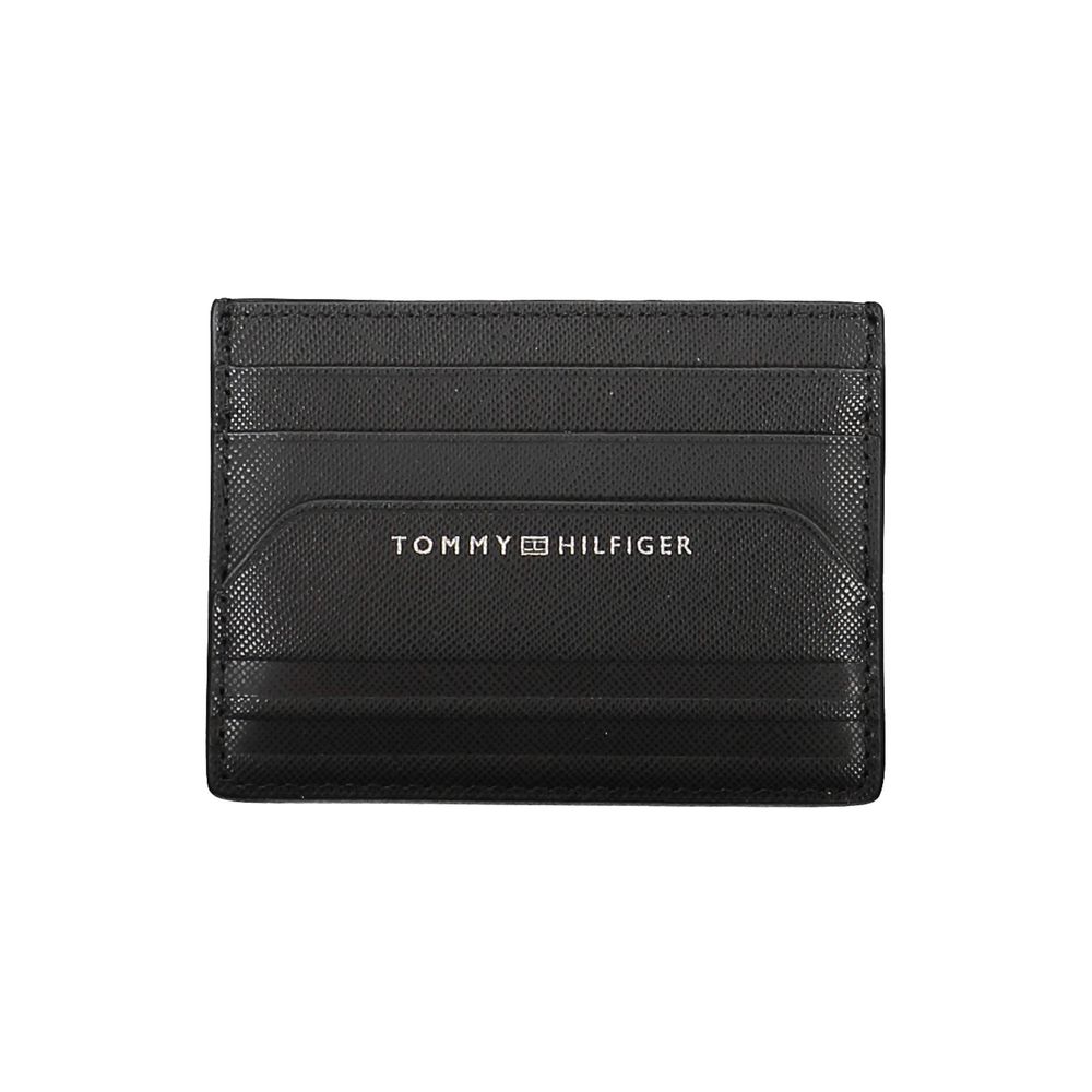 Tommy Hilfiger Black Leather Men Wallet