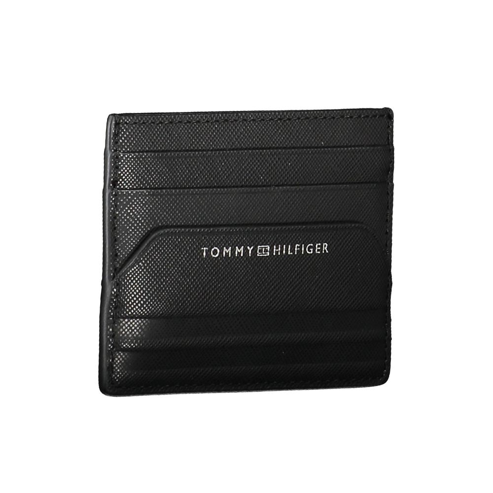 Tommy Hilfiger Black Leather Men Wallet