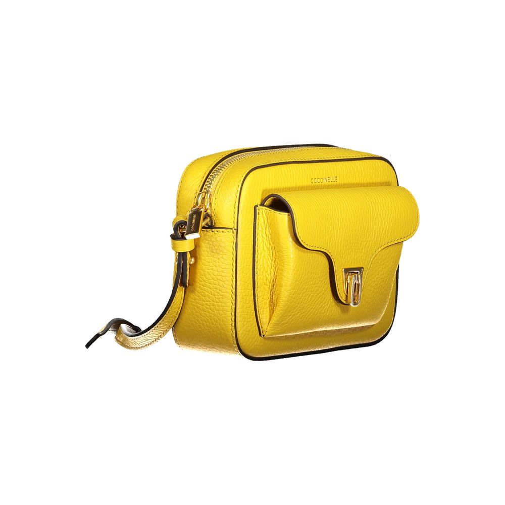 Coccinelle Yellow Leather Women Handbag