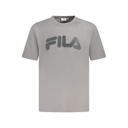 Fila Gray Cotton Men T-Shirt