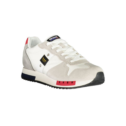 Blauer White Polyethylene Men Sneaker