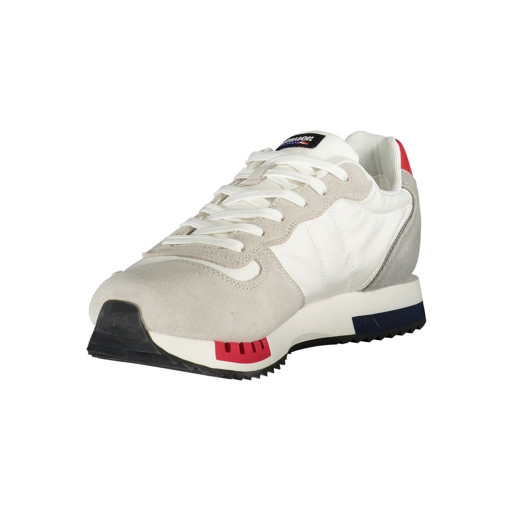 Blauer White Polyethylene Men Sneaker