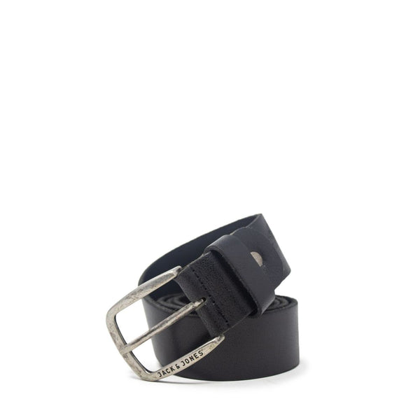 Jack Jones Black Leather Belt