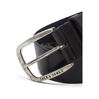 Jack Jones Black Leather Belt