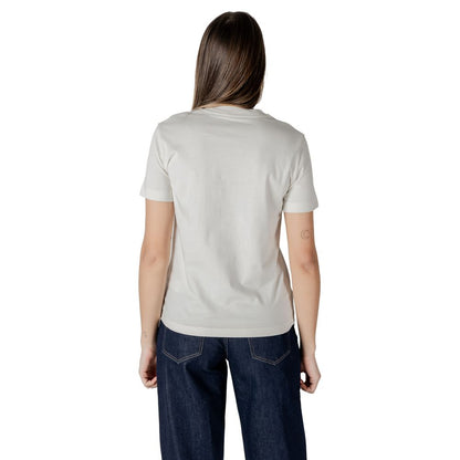 Calvin Klein Jeans Cream Cotton Tops & T-Shirt