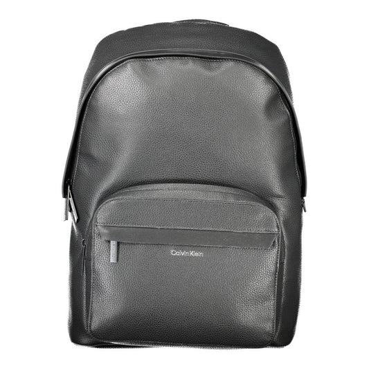 Calvin Klein Black Polyester Men Backpack