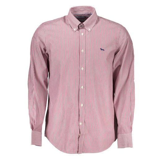 Harmont & Blaine Elegant Pink Narrow Fit Long Sleeve Shirt - XXL