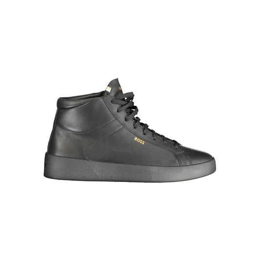 Hugo Boss Black Leather Men Sneaker - EU44/US11