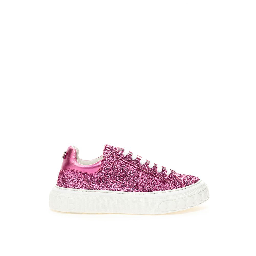 Casadei Fuchsia Elegance Leather Sneakers - EU36.5/US6.5