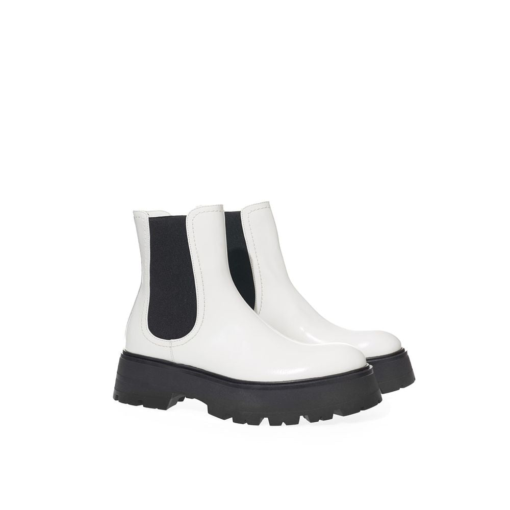 Alexander McQueen Elegant Monochrome Leather Boots - EU36.5/US6.5