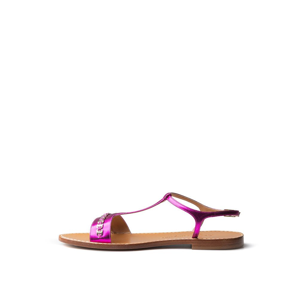 Salvatore Ferragamo Elegant Purple Summer Sandals - EU37/US7