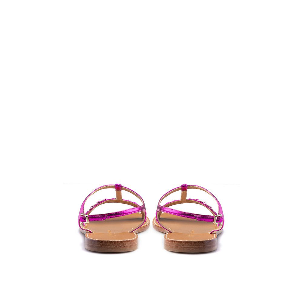 Salvatore Ferragamo Elegant Purple Summer Sandals - EU37/US7