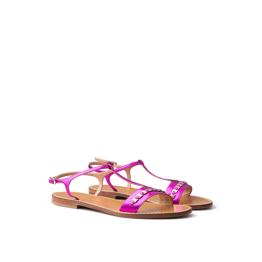 Salvatore Ferragamo Elegant Purple Summer Sandals - EU37/US7