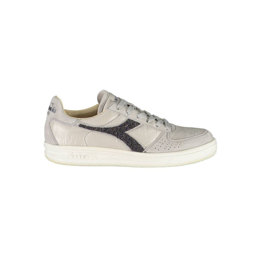 Diadora Gray Leather Women Sneaker - EU36.5/US6.5