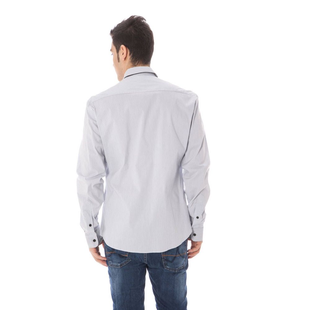 Costume National Light Blue Cotton Men Shirt