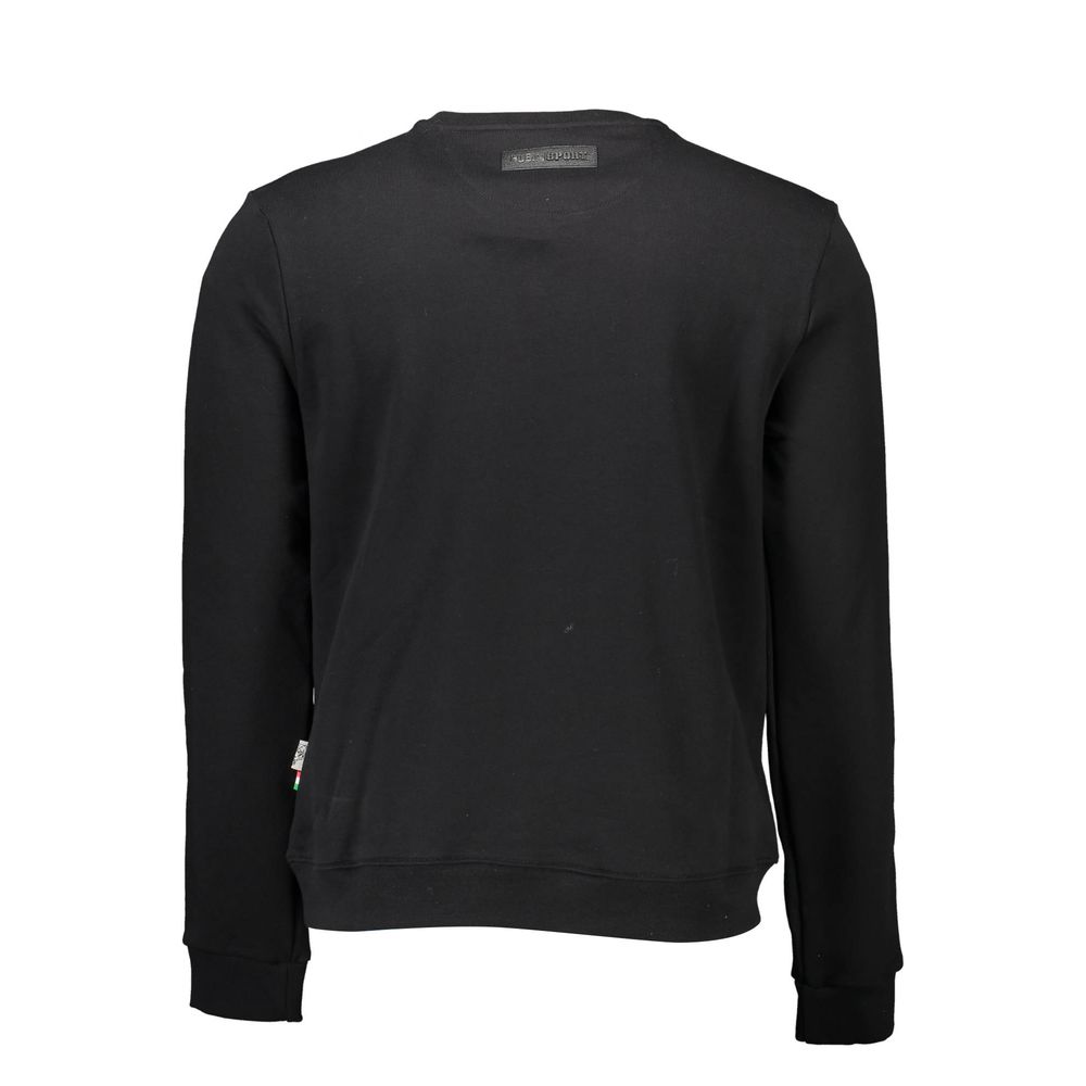 Plein Sport Black Cotton Men Sweater