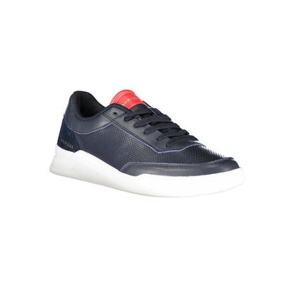 Tommy Hilfiger Blue Leather Men Sneaker - EU44/US11